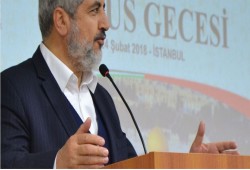 مشعل يدعو العرب والمسلمين إلى عدم السماح بنقل السفارة الأمريكية للقدس