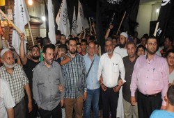 مسيرة بعين الحلوة استنكارا لقرارات ترمب ودعما لغزة