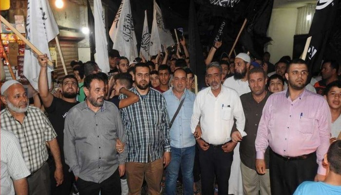 مسيرة بعين الحلوة استنكارا لقرارات ترمب ودعما لغزة