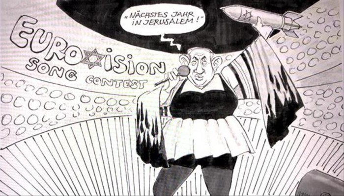 صحيفة ألمانية تفصل فنان كاريكاتور رسم نتنياهو حاملا صاروخا