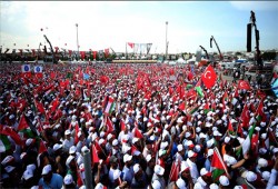 إسطنبول.. مئات الآلاف يشاركون في تجمع "دعم القدس"