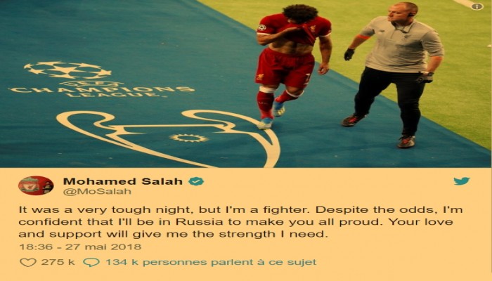 صلاح يغرد بعد الإصابة.. ماذا قال عن مشاركته في المونديال؟