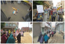 أهالي العدوة يرفعون شعار "مرسي الرئيس" وينددون بجرائم الاحتلال في فلسطين