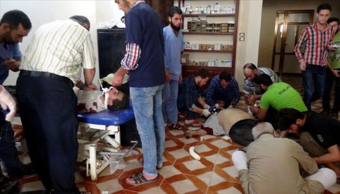 مقتل 17 مدنيا في قصف للنظام السوري على إدلب شمل مستشفى للأطفال