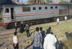 حريق في قطار كفر الزيات بسبب ماس كهربائي