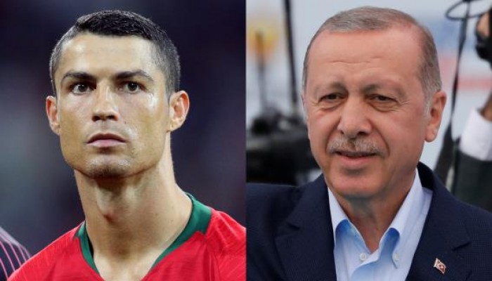 أردوغان يشيد برونالدو لمواقفه من القضية الفلسطينية