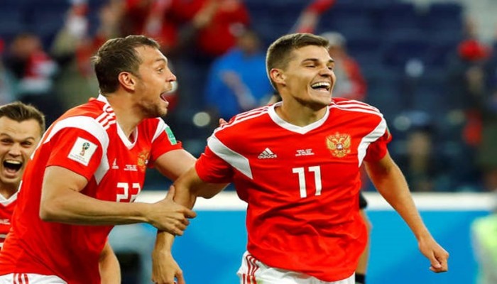 مصر تتلقى الهزيمة الثانية في المونديال بثلاثية روسية مقابل هدف