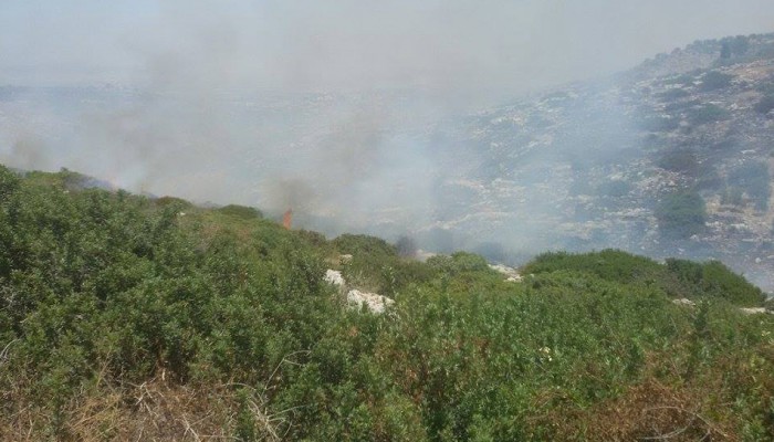 5 حرائق بـ"غلاف غزة" بفعل البالونات الحارقة