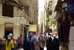 أحرار كفر الشيخ يواصلون التظاهر ضد العصابة