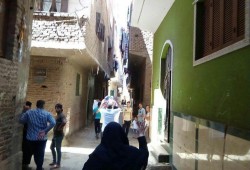 مسيرة بأوسيم بالجيزة تهتف ضد حصانات العسكر