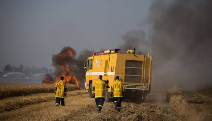 قرار صهيوني بإقامة هيئة إطفاء مركزية بغلاف غزة