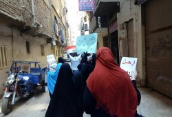 ثوار الجيزة يدشنون أسبوع "نظام يحترق" من الهرم