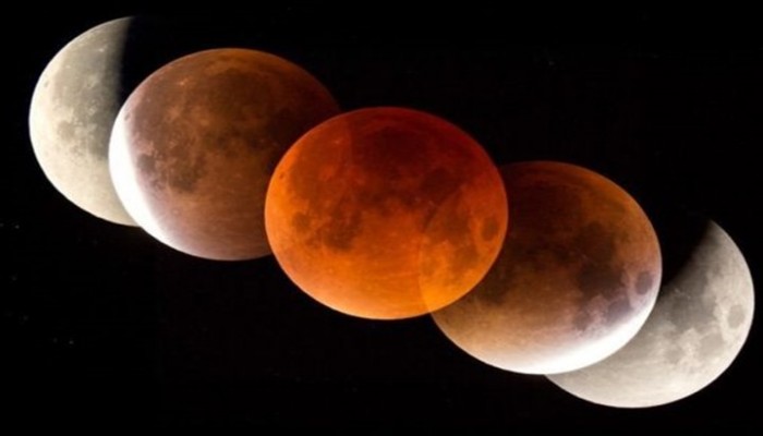 ظاهرة فلكية نادرة.. القمر الدامي يظهر في السماء
