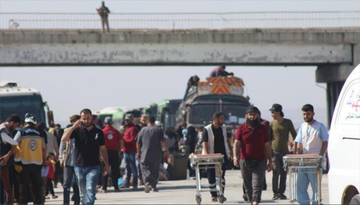 وصول قافلة رابعة من مهجري "درعا" إلى الشمال السوري