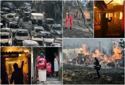 ارتفاع ضحايا حرائق اليونان إلى 98 قتيلًا