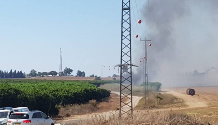 حرائق بـ"غلاف غزة"