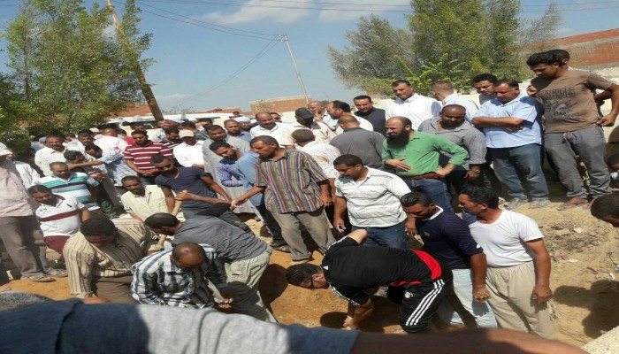 تشييع جنازة الشهيد محمد الرشيدي بالبحيرة