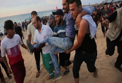 32 إصابة بقمع الاحتلال الحراك البحري الـ12 شمال القطاع