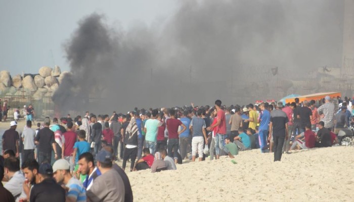 10 إصابات بقمع الاحتلال الحراك البحري الخامس عشر شمال القطاع