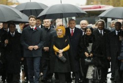 الرئيس أردوغان يشارك في احتفالات مئوية الحرب العالمية الأولى