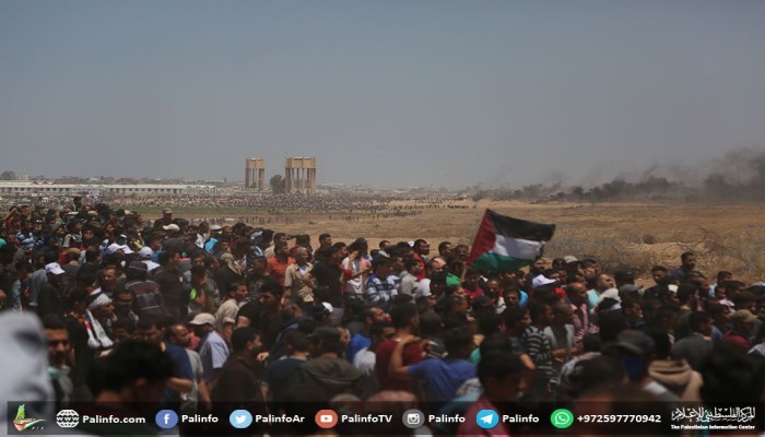 مسيرات العودة... 40 إصابة بقمع الاحتلال المتظاهرين شرق القطاع