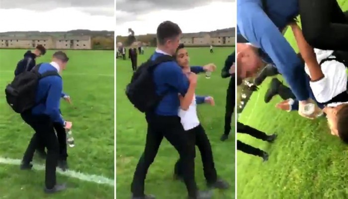 الطالب البريطاني المعتدي على لاجئ سوري يغادر المملكة المتحدة (صحيفة)