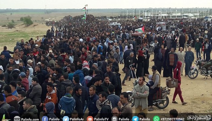 28 إصابة برصاص الاحتلال في مسيرات العودة بغزة