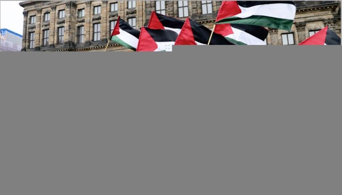 مظاهرة في أمستردام إحياء ليوم التضامن مع الشعب الفلسطيني