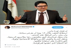 محسوب: ثورة يناير قادرة على استعادة عافيتها