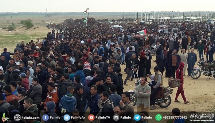 الآلاف يتوافدون لمخيمات العودة في الجمعة الـ 43 لمسيرات العودة