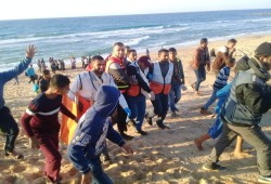 إصابات خلال "الحراك البحري" شمال قطاع غزة