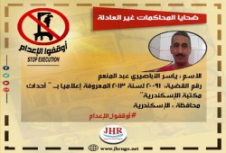 رسالة من محكوم عليه بالإعدام في هزلية مكتبة الإسكندرية