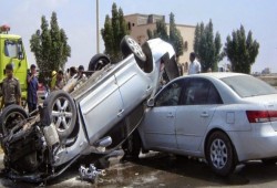 مصرع وإصابة 40 في تصادم بالبحيرة