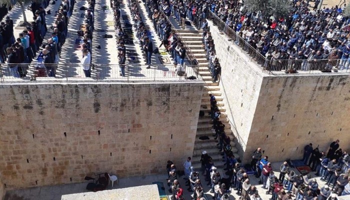 أداء صلاة الغائب بالأقصى على ضحايا المذبحة الإرهابية في نيوزلندا