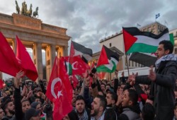تظاهرة في اسطنبول نصرة لفلسطين
