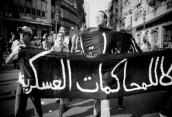 106 احتجاجات و1638 مدنيًا يحاكمون عسكريًّا خلال الربع الأول من 2019