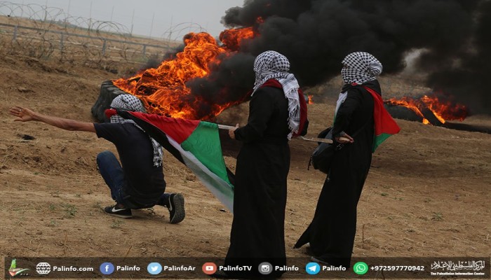إصابات بقمع الاحتلال المتظاهرين بجمعة "يوم الأسير" شرقي القطاع