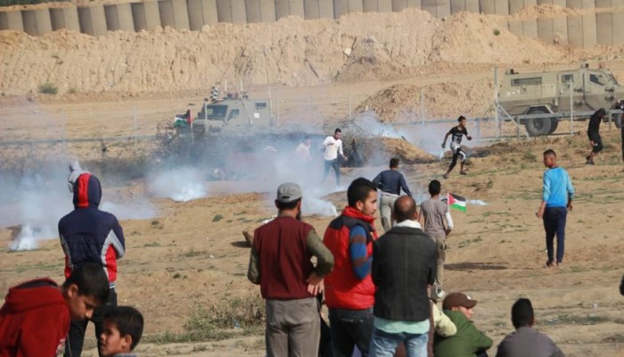 إصابات بقمع الاحتلال جمعة "الجولان عربية سورية" في غزة