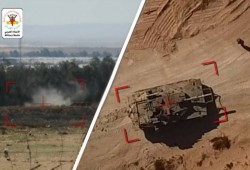 سرايا القدس تكشف استهدافها آليات عسكرية إسرائيلية بطائرة مسيرة