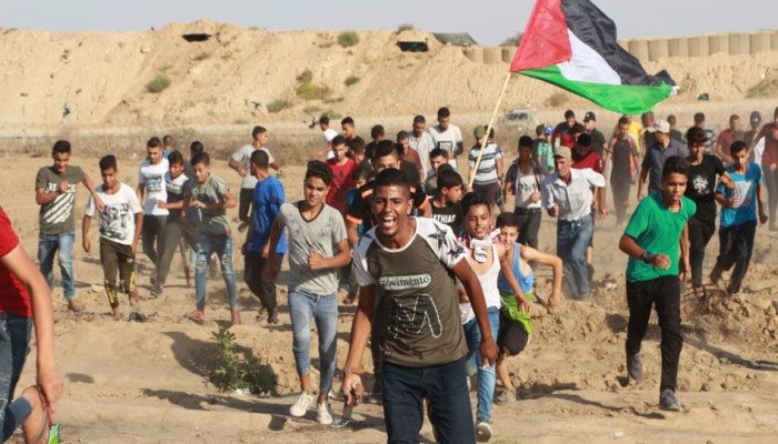 إصابات بقمع الاحتلال المشاركين في جمعة الوفاء للشهداء بغزة