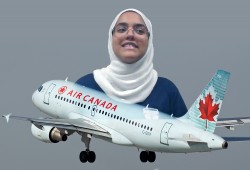الطيران الكندي يجبر مسلمة على خلع حجابها أمام الركاب