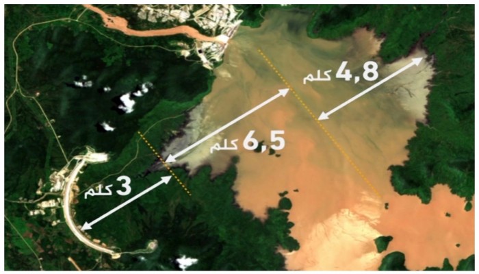 صور الأقمار الإصطناعية تظهر تضاعف حجم بحيرة سد النهضة 5 مرات