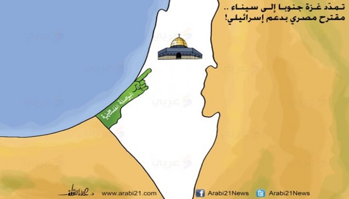 كاريكاتير: تمدد غزة