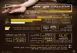 إنفوجراف : المخدرات في مصر