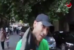 متحدث تمرد يضرب نفسه بالحذاء ندما على المشاركة في 30 يونيو