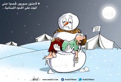 سوريون على حدود لبنان