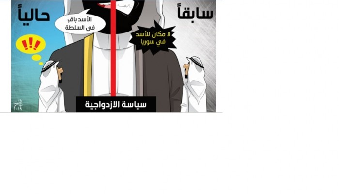كاريكاتير: سياسة الازدواجية