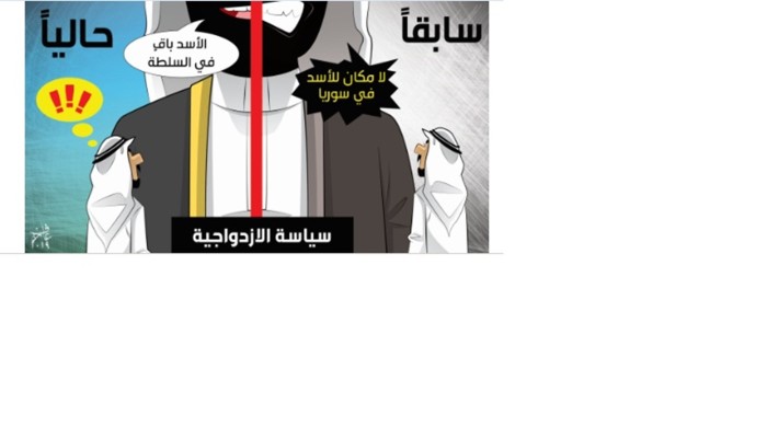 كاريكاتير: سياسة الازدواجية