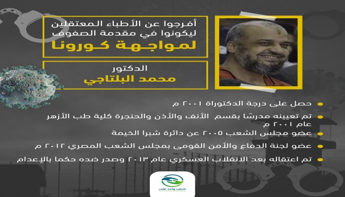 حملة شعب واحد نقدر: افرجوا عنهم د. محمد البلتاجي (انفوجراف)