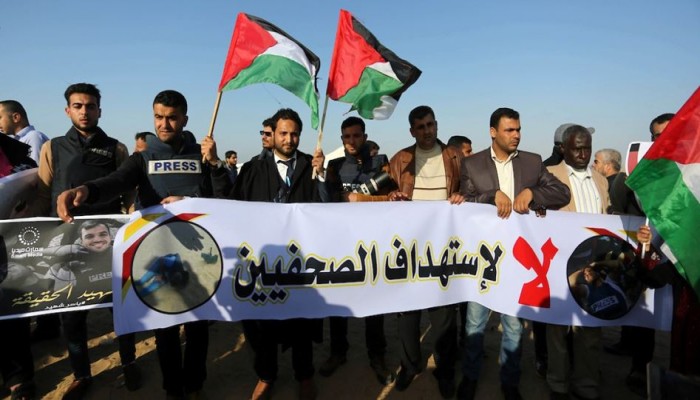 40 انتهاكًا إسرائيليًّا ضد الصحفيين الفلسطينيين في أكتوبر